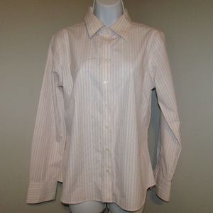 Eddie Bauer Wrinkle Resistant Pink Sz Meium